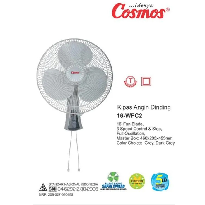 Cosmos Wall Fan 16" - 16WFC